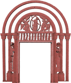 Modell des Neuen Petershauser Portals