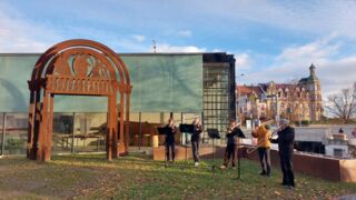 Ein Posaunen-Quintett der Musikschule Konstanz umrahmte musikalisch den Festakt.
